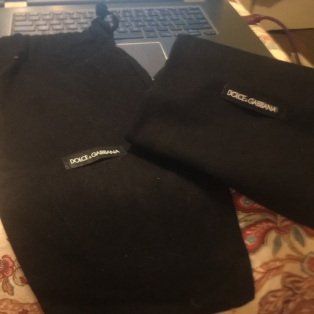 Pair of Dolce and Gabbana shoe / dust bags